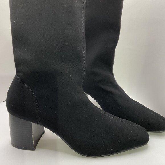 Black Block Heel Ankle Boots For Women Size 8 EU 39 By H&M - Picture 2 of 7